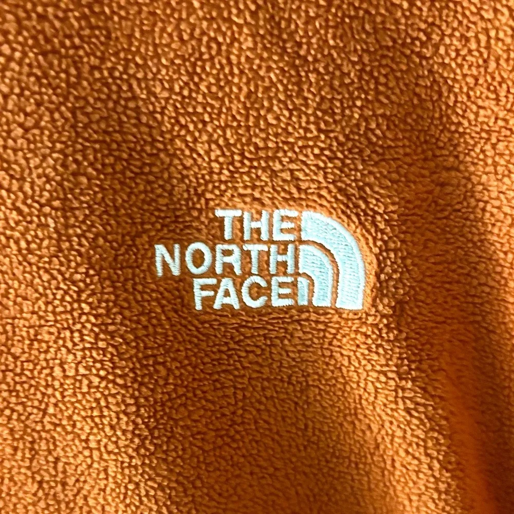 The North Face Rust Fleece Quarter Zip Pullover